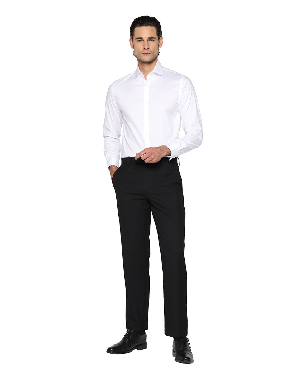 Camisa de vestir de algodón manga larga para hombre 3