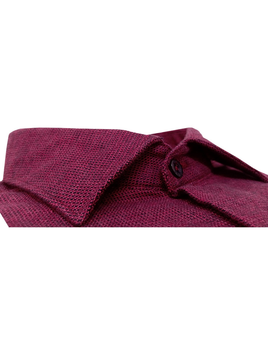 Camisa de vestir jbe de algodón manga larga para hombre