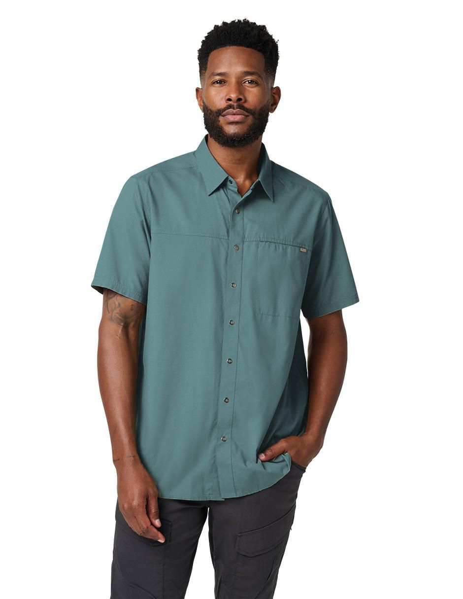 Camisa casual manga corta para hombre