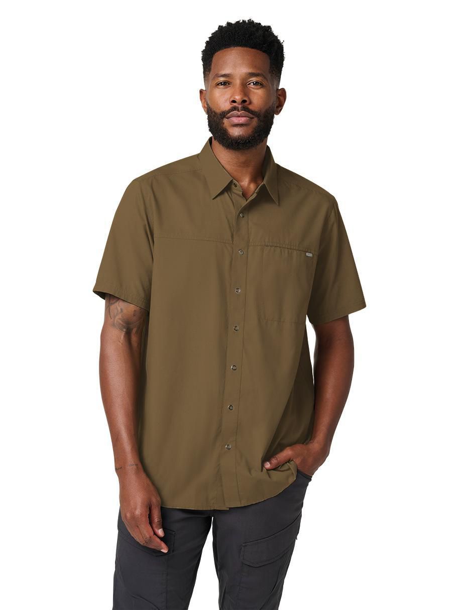Camisa casual manga corta para hombre