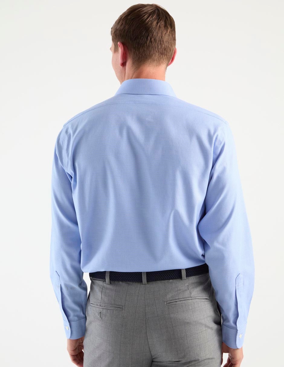 Camisa formal de algodón manga larga para hombre