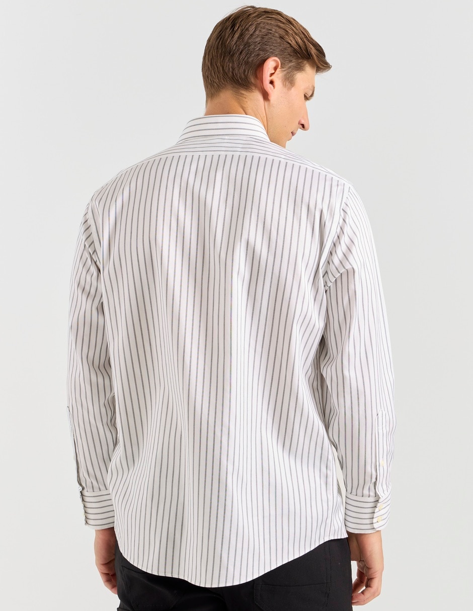 Camisa formal de algodón manga larga para hombre