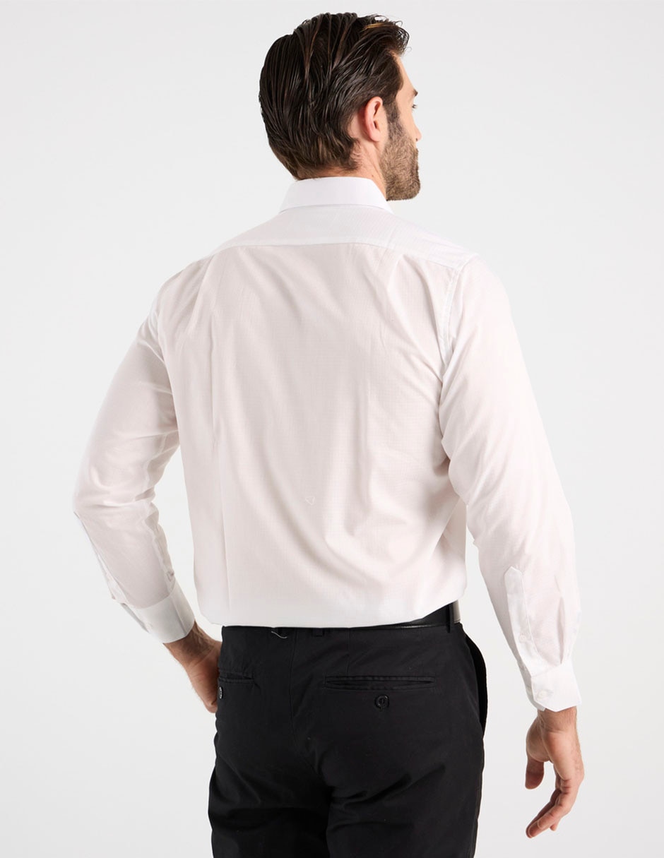 Camisa formal manga larga para hombre 4
