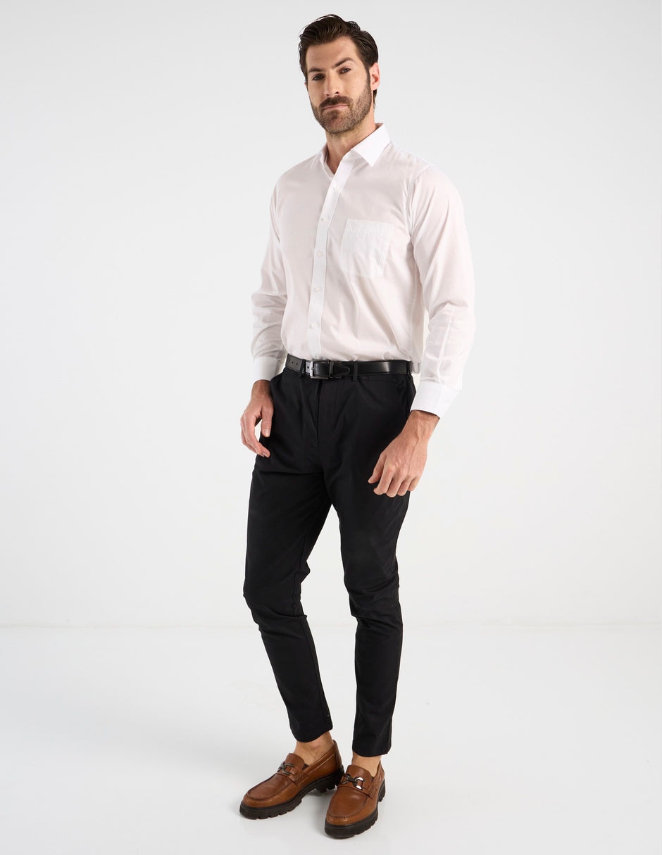 Camisa formal manga larga para hombre 3