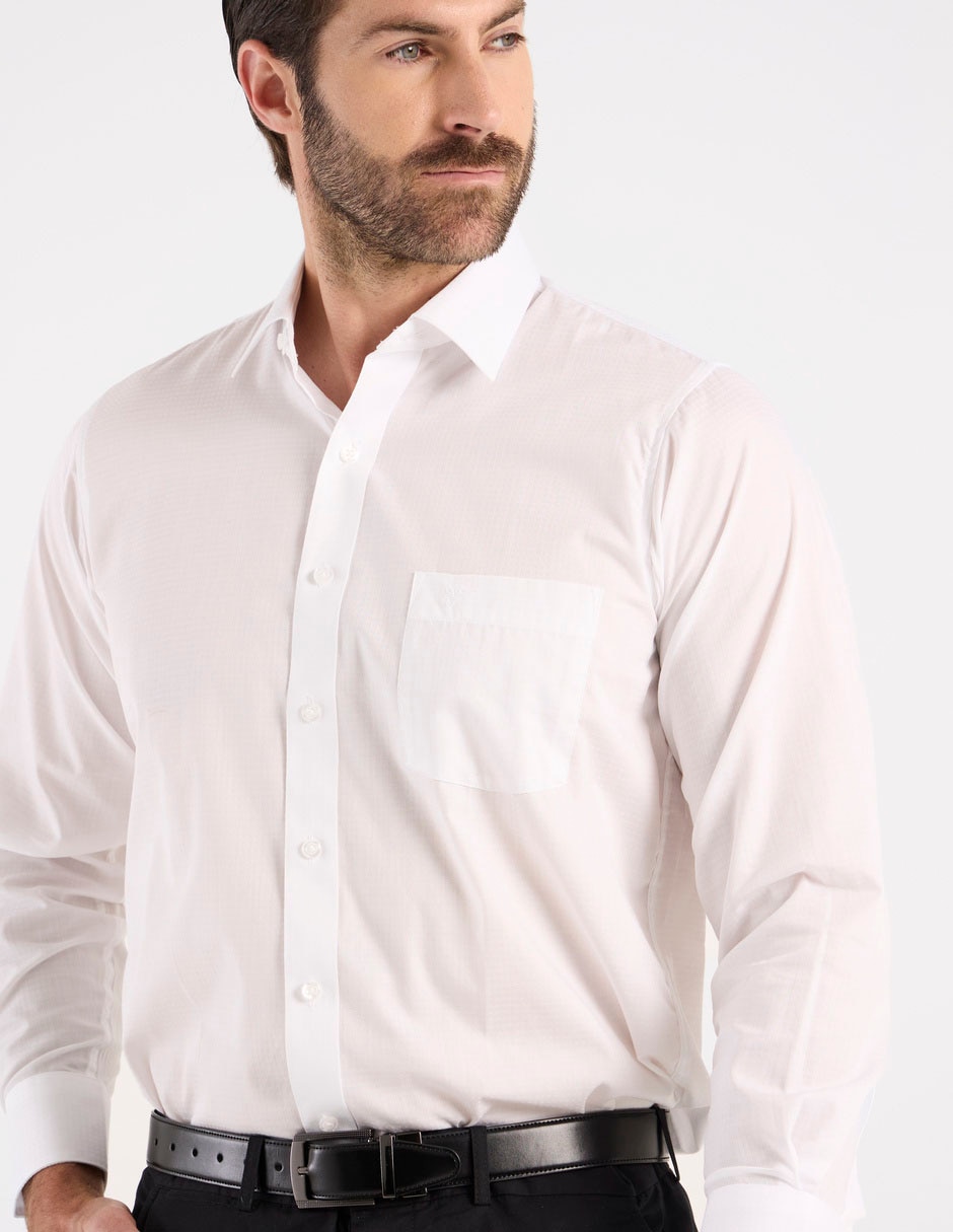 Camisa formal manga larga para hombre 2