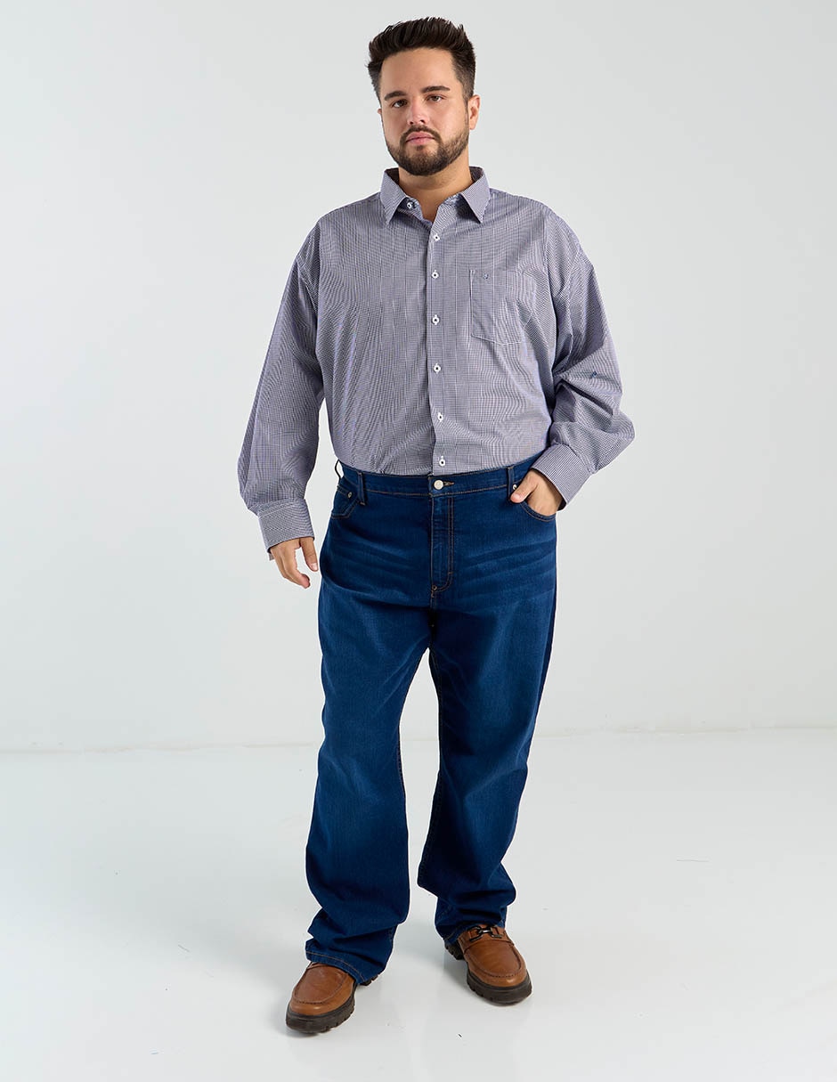 Camisa formal manga larga para hombre