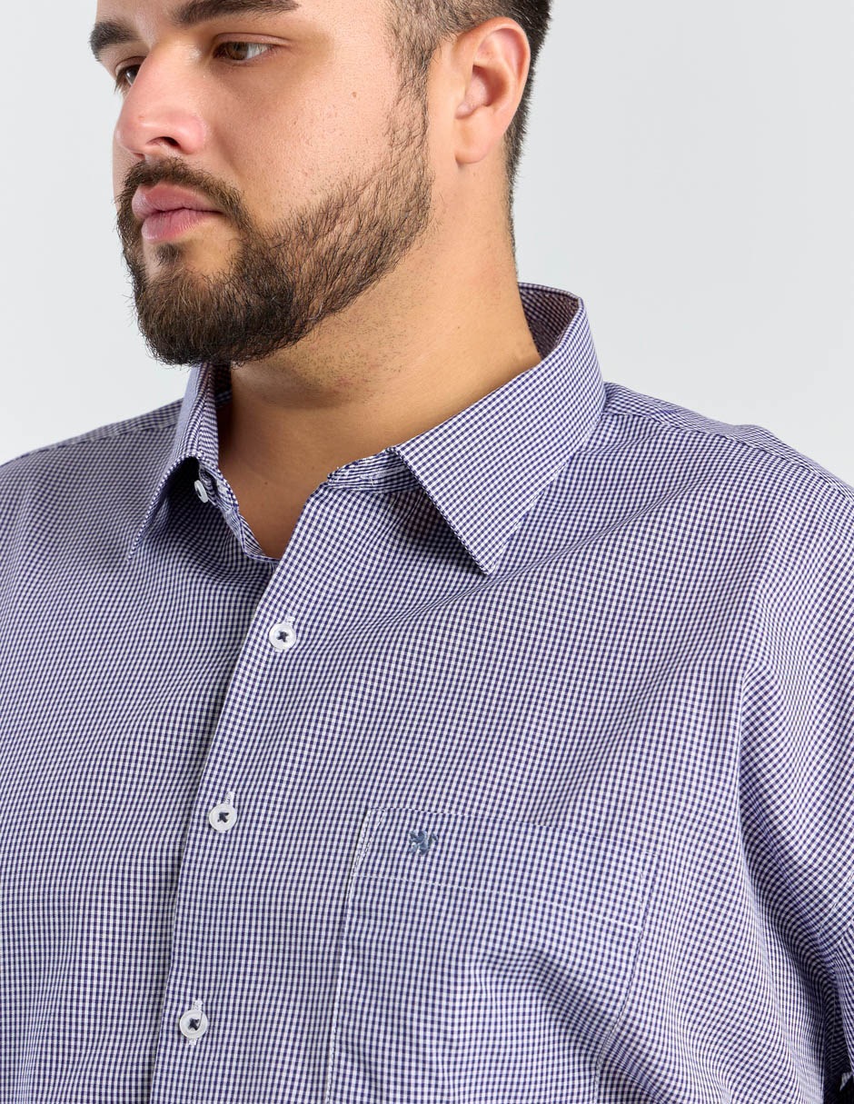 Camisa formal manga larga para hombre