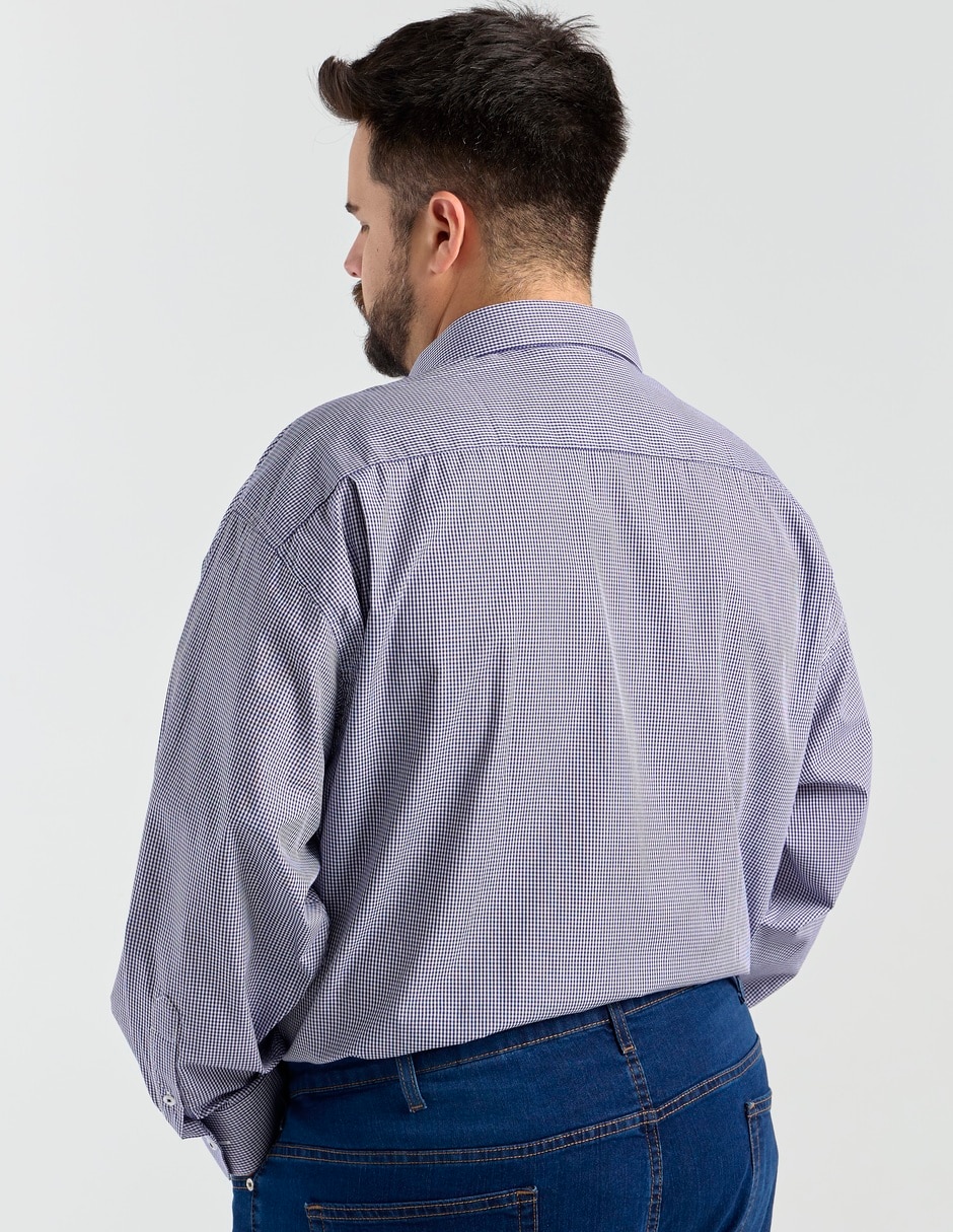 Camisa formal manga larga para hombre 6