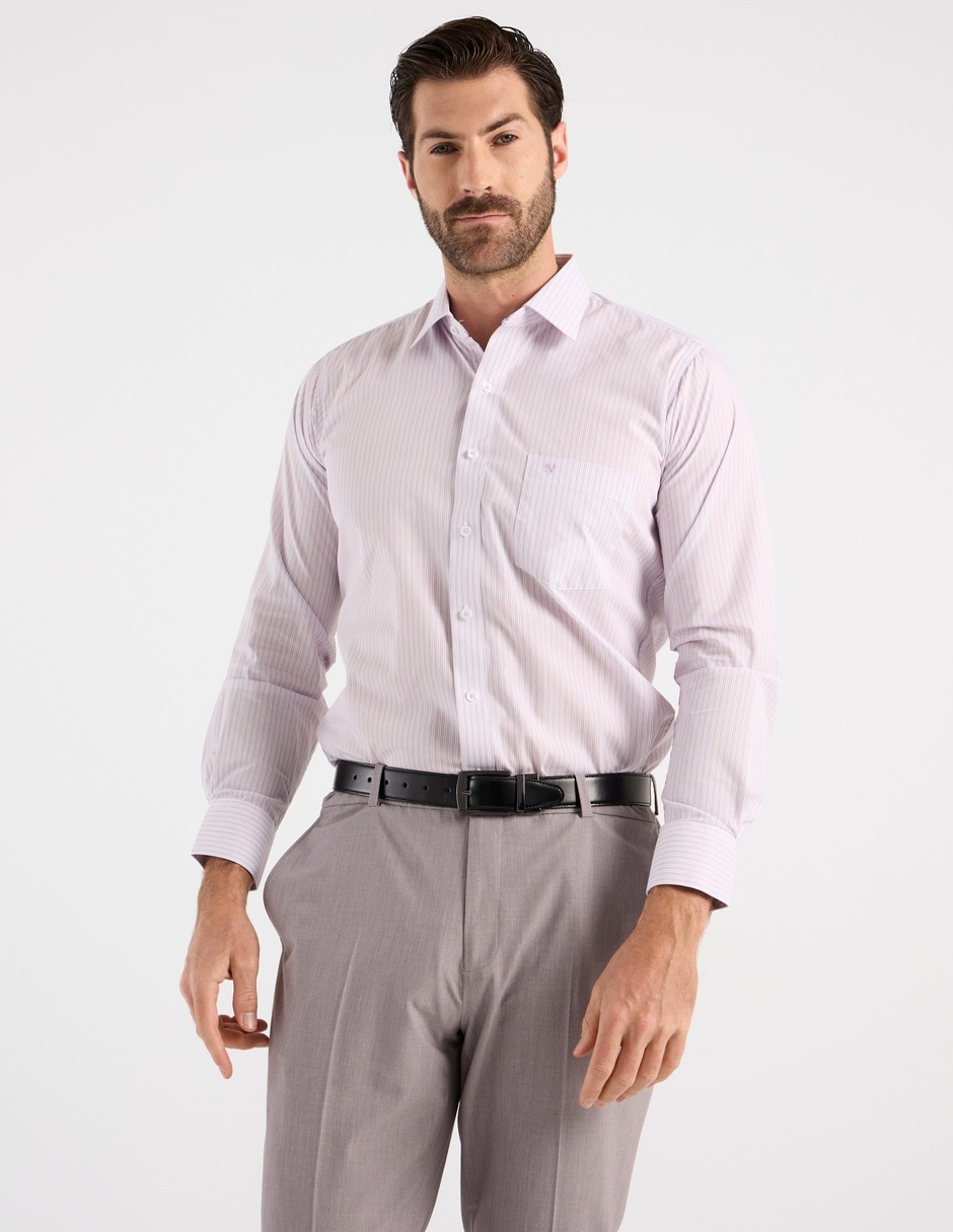 Camisa formal manga larga para hombre