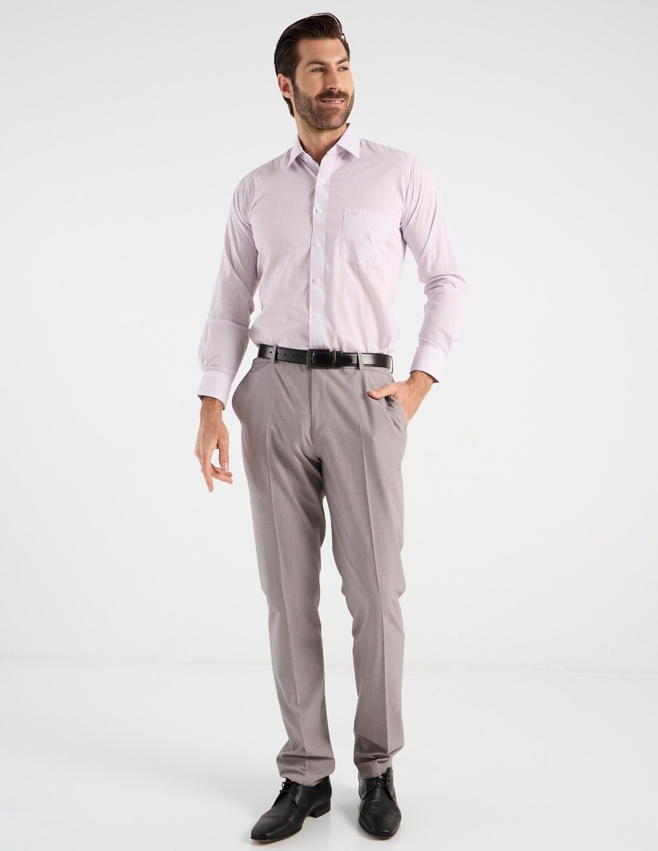 Camisa formal manga larga para hombre