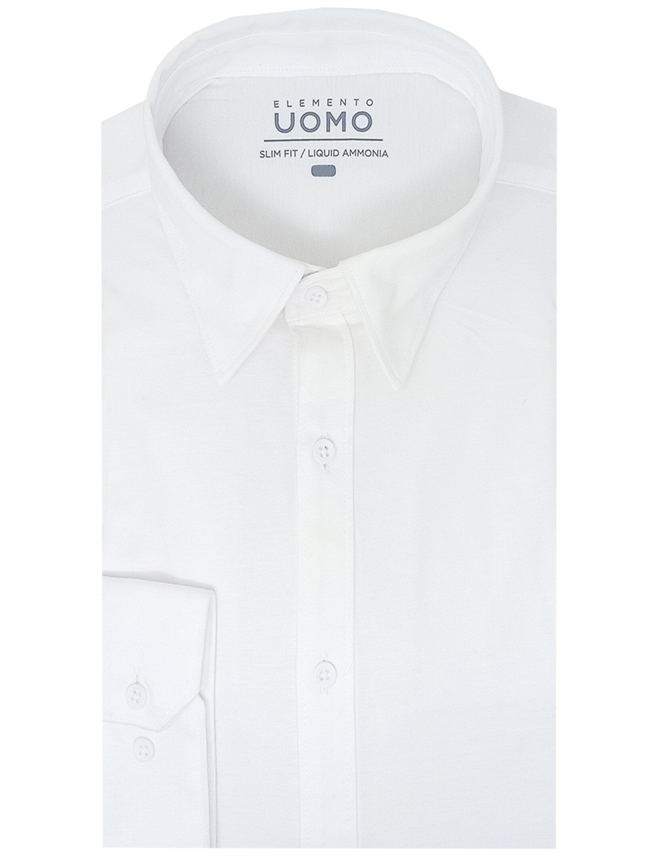 Camisa de vestir de algodón manga larga para hombre 1