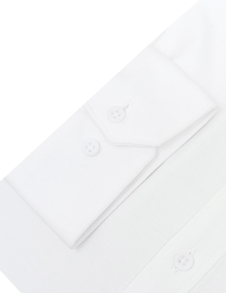 Camisa de vestir de algodón manga larga para hombre 4