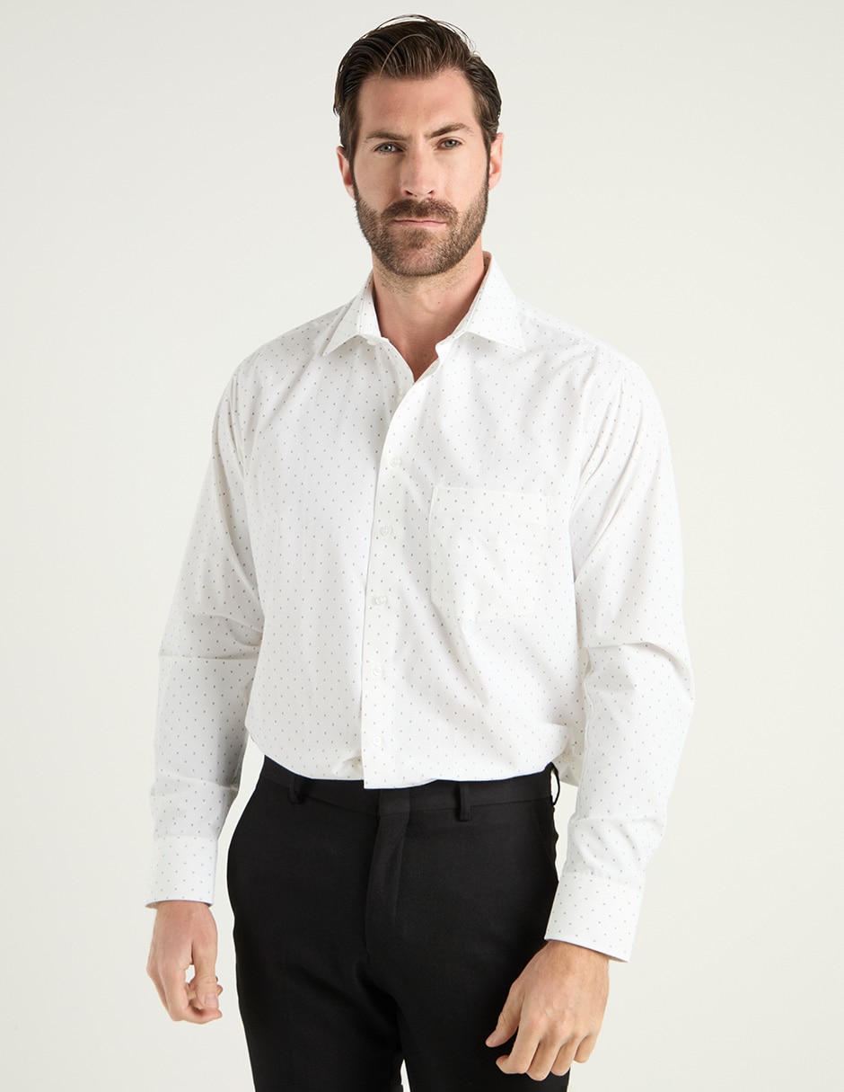 Camisa formal manga larga para hombre