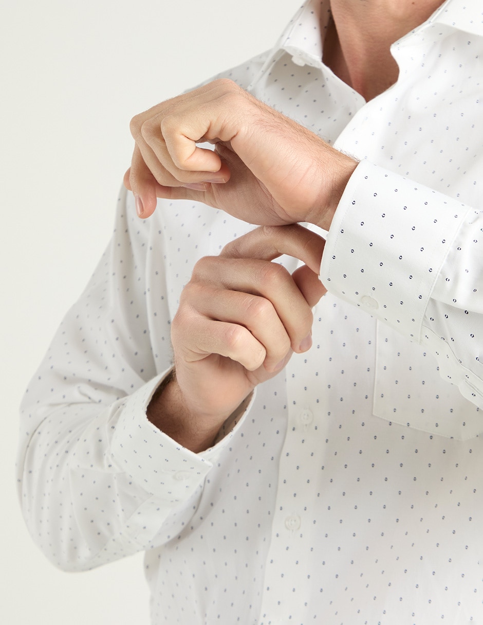 Camisa formal manga larga para hombre