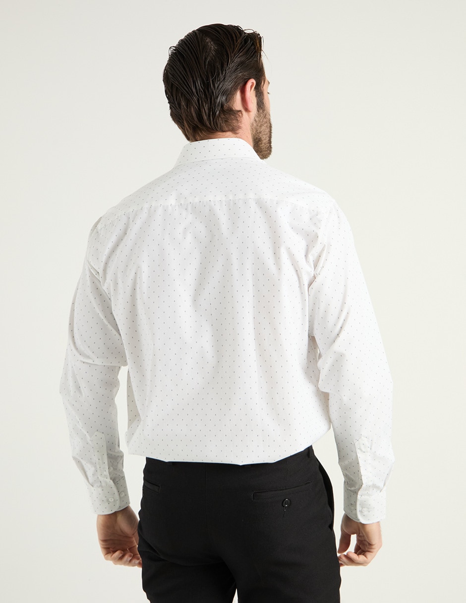 Camisa formal manga larga para hombre 6