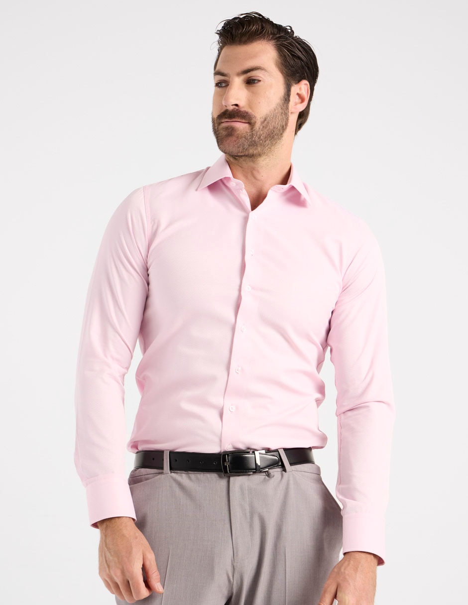 Camisa de vestir manga larga para hombre