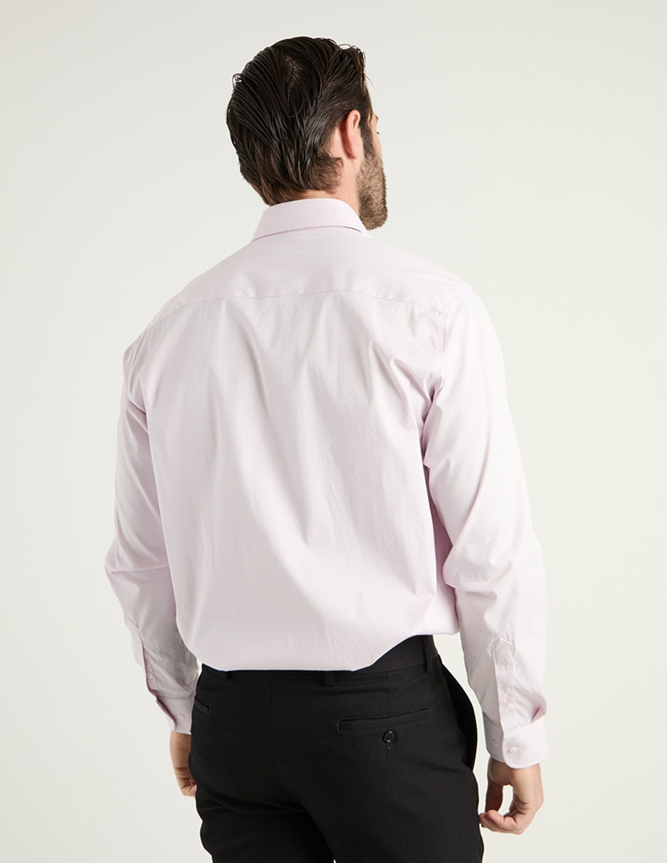 Camisa business casual manga larga para hombre 6