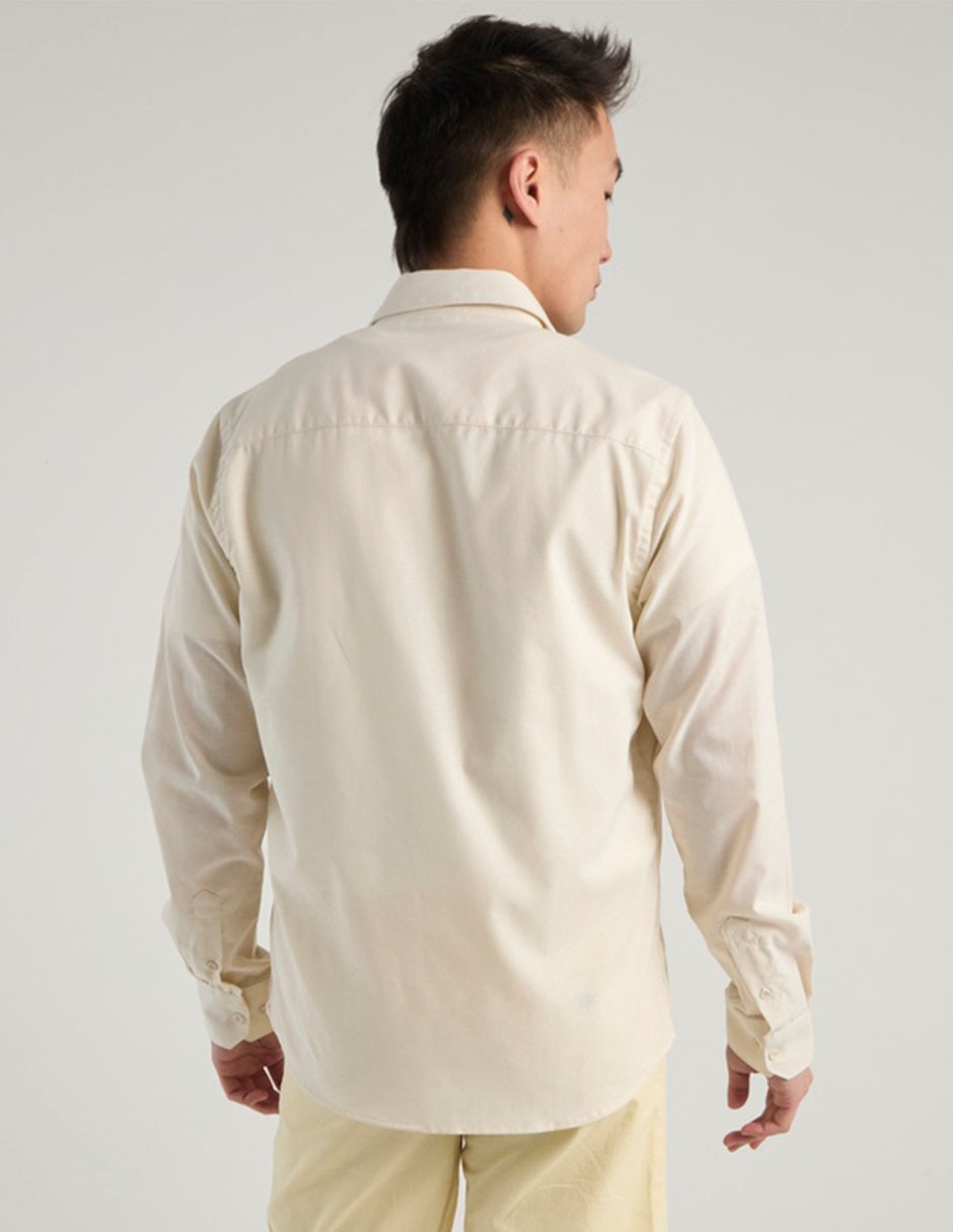 Camisa de vestir de algodón manga larga para hombre 6