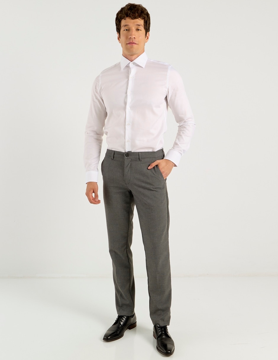 Camisa de vestir de algodón manga larga para hombre 3