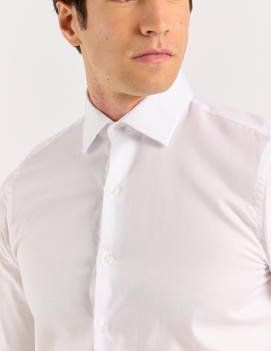 Camisa de vestir de algodón manga larga para hombre 4