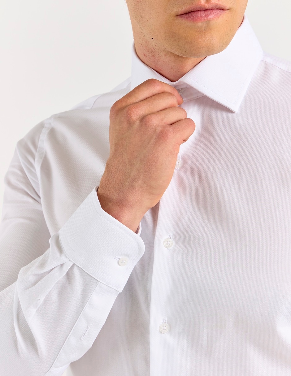 Camisa de vestir de algodón manga larga para hombre 5