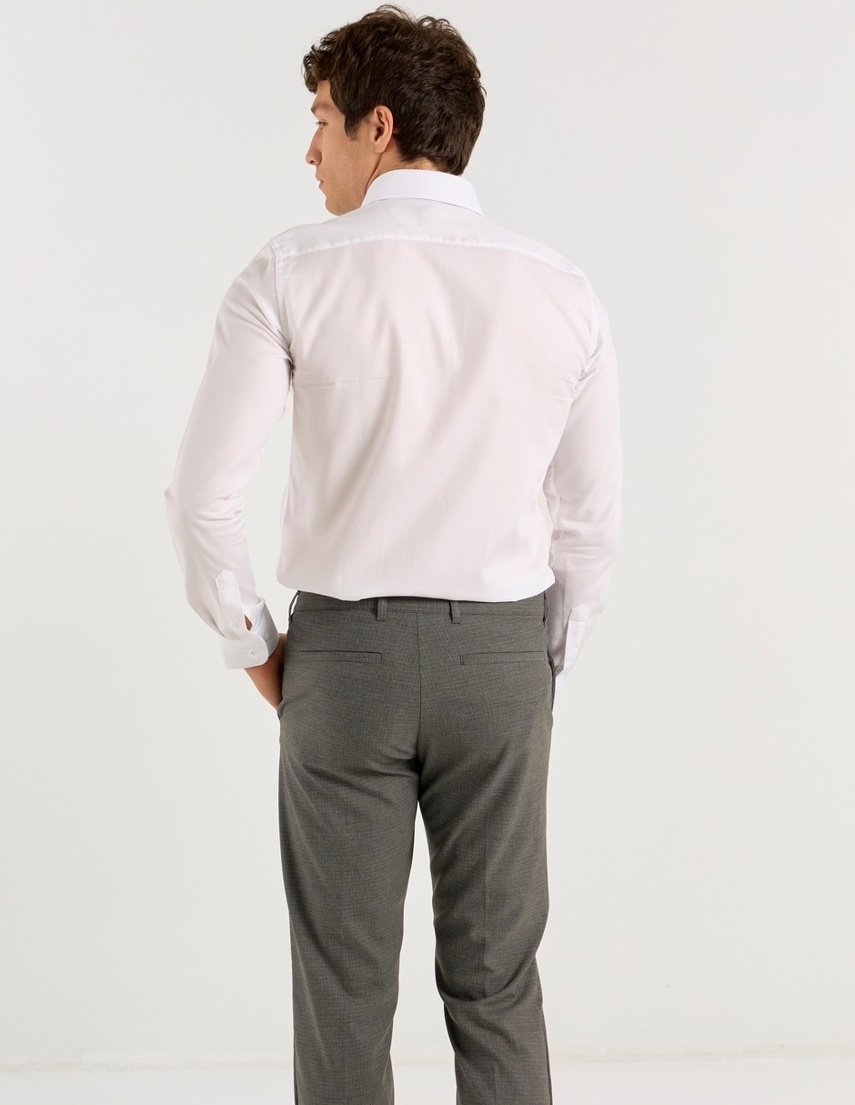 Camisa de vestir de algodón manga larga para hombre 6