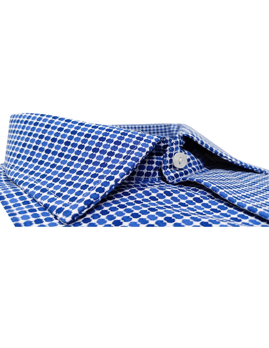 Camisa de vestir de algodón manga larga para hombre