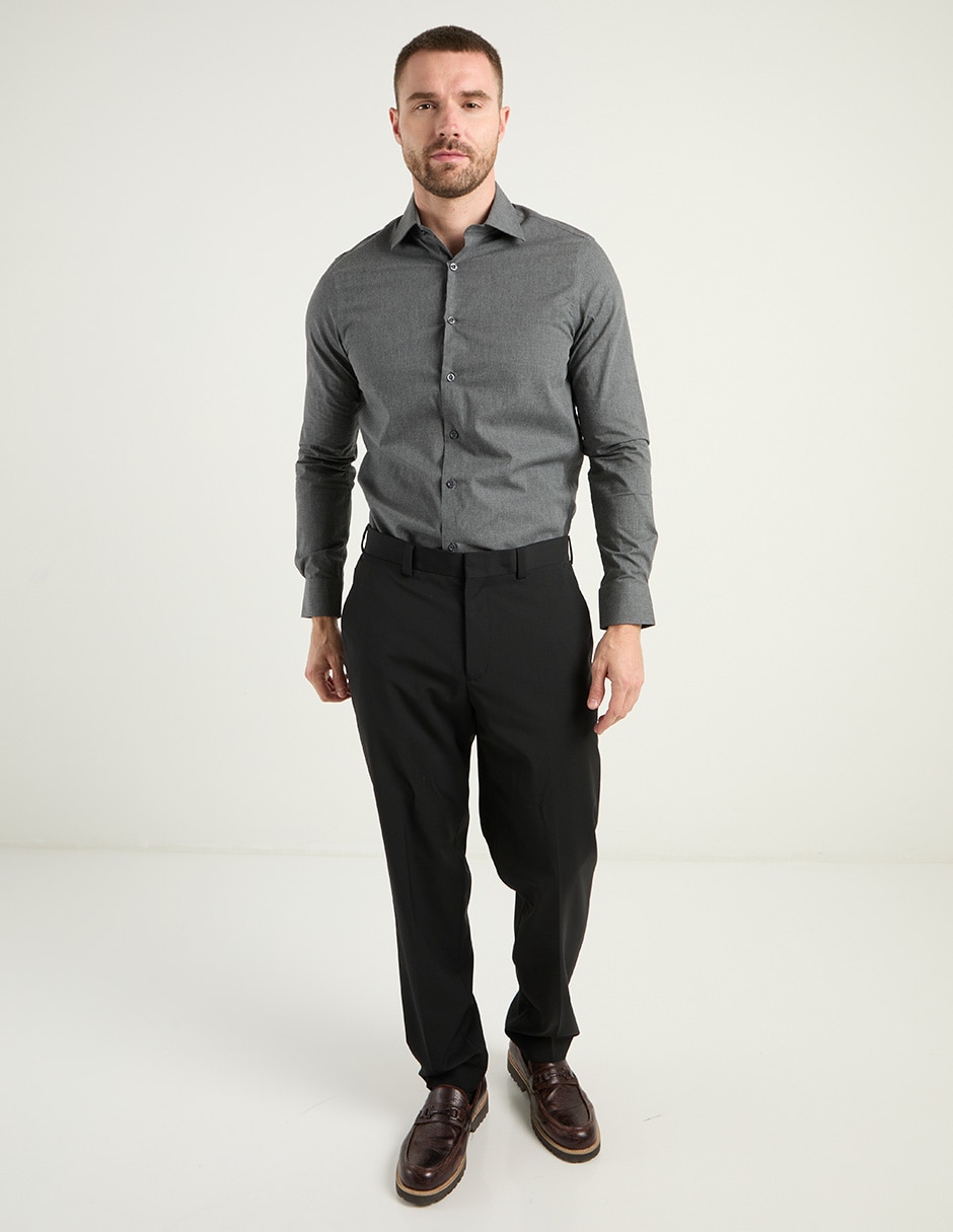 Camisa casual de algodón manga larga para hombre 8