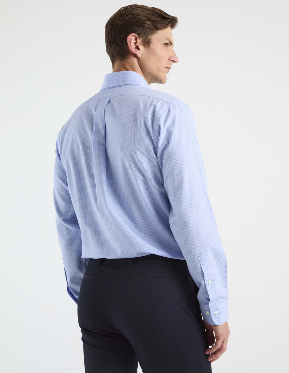 Camisa de vestir Brooks Brothers de algodón manga larga para hombre