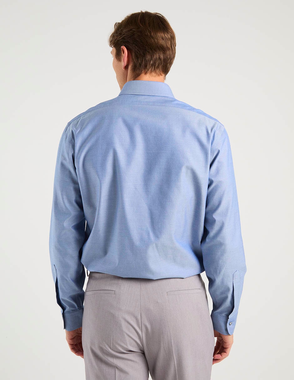 Camisa de vestir de algodón manga larga para hombre 11