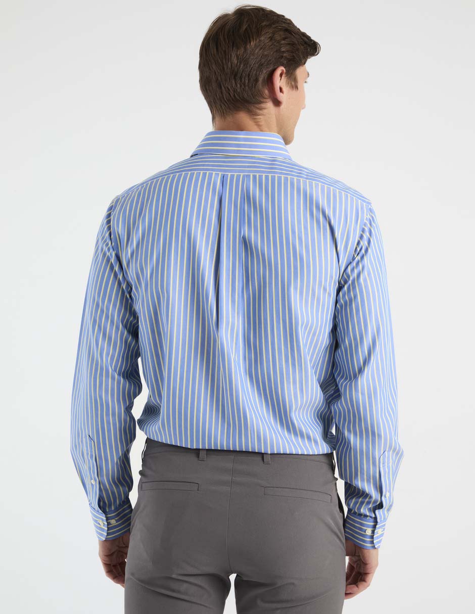 Camisa de vestir de algodón manga larga para hombre 5