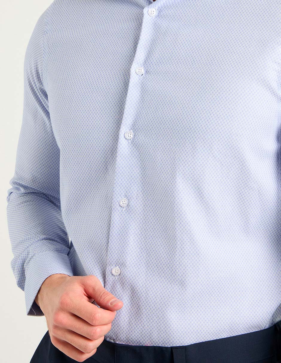 Camisa de vestir Zanetti manga larga para hombre