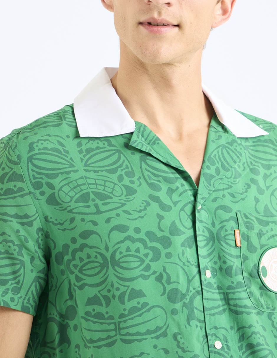Camisa business casual Oppo Suits manga corta para hombre