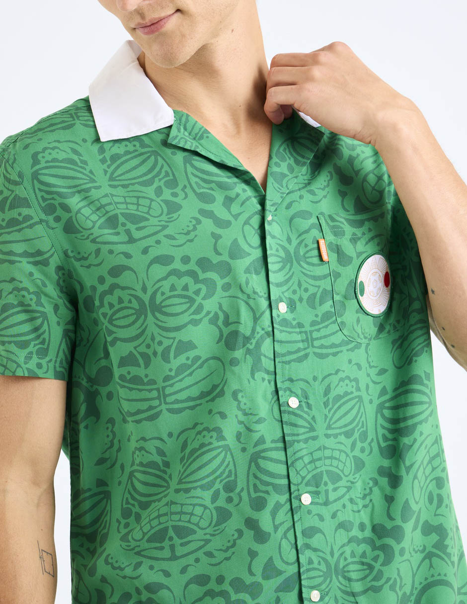 Camisa business casual Oppo Suits manga corta para hombre