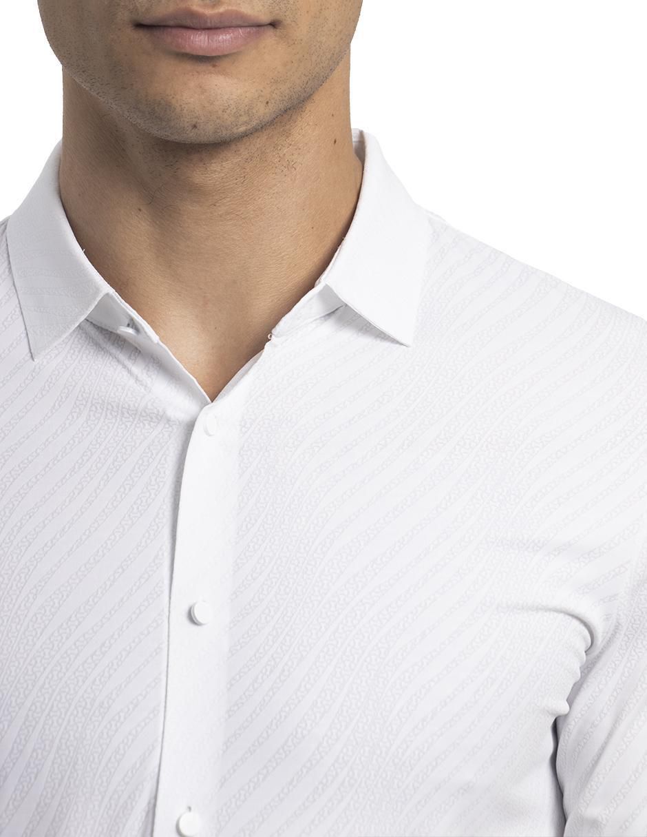 Camisa de vestir boroni manga larga para hombre