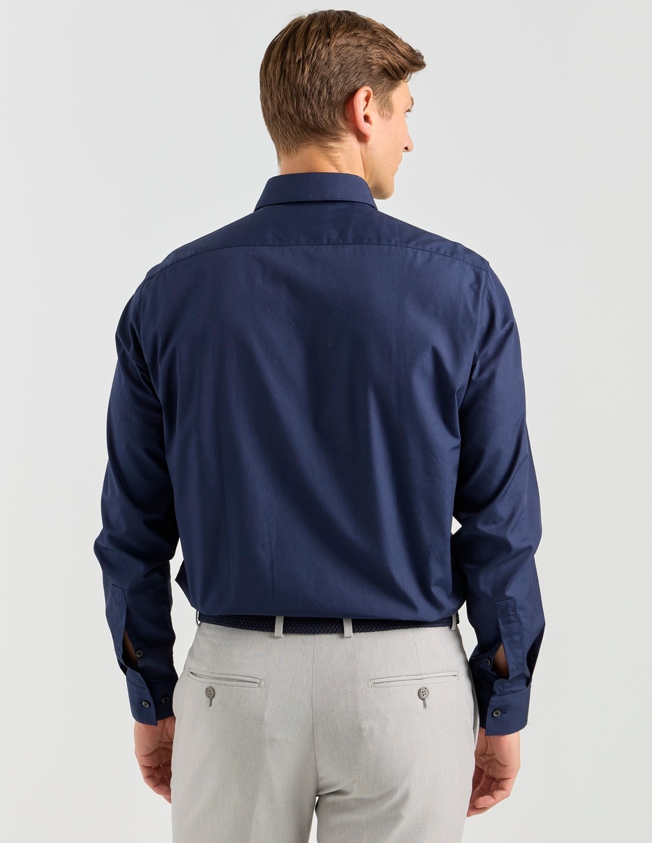 Camisa de vestir de algodón manga larga para hombre 2