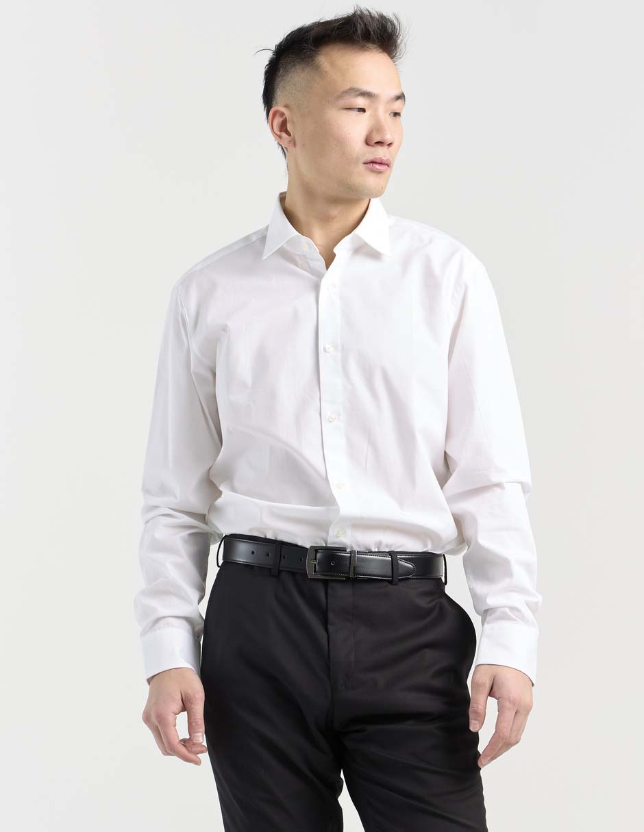 Camisa de vestir Hugo de algodón manga larga para hombre