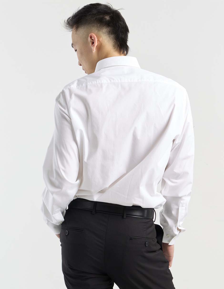 Camisa de vestir Hugo de algodón manga larga para hombre