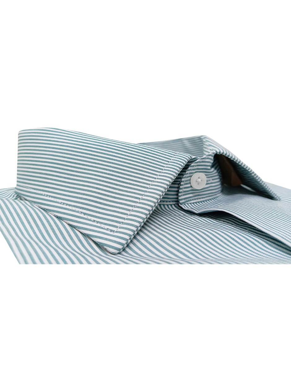 Camisa de vestir de algodón manga larga para hombre 2