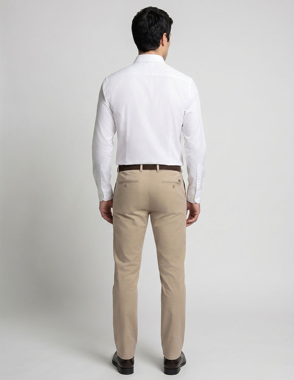 Camisa business casual Scappino manga larga para hombre