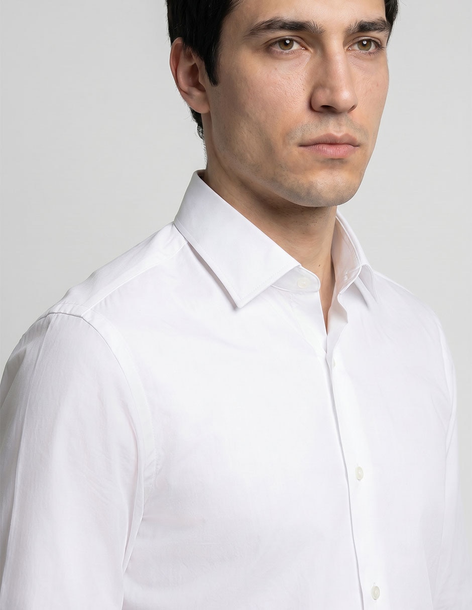 Camisa business casual Scappino manga larga para hombre