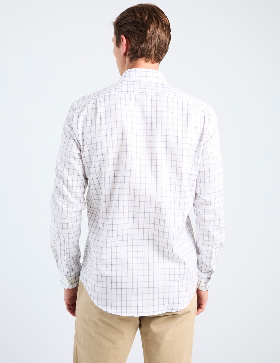Camisa casual de algodón manga larga para hombre 6