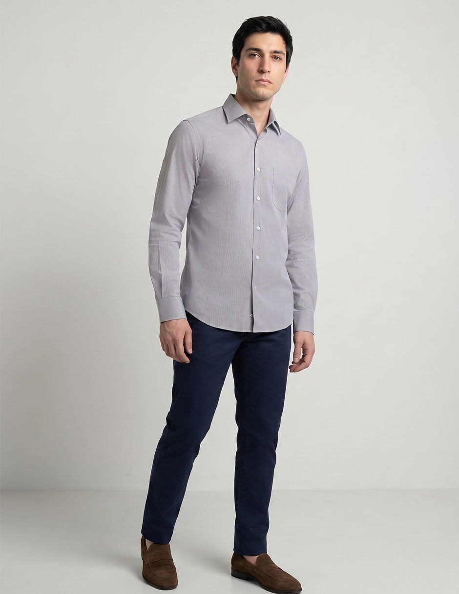 Camisa business casual manga larga para hombre Camisa business casual manga larga para hombre