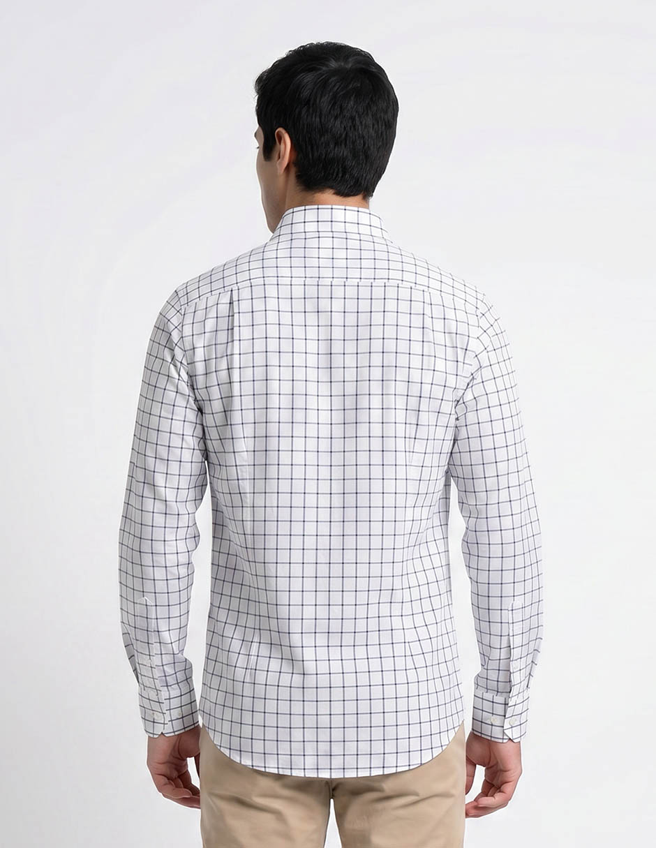 Camisa casual de algodón manga larga para hombre 2