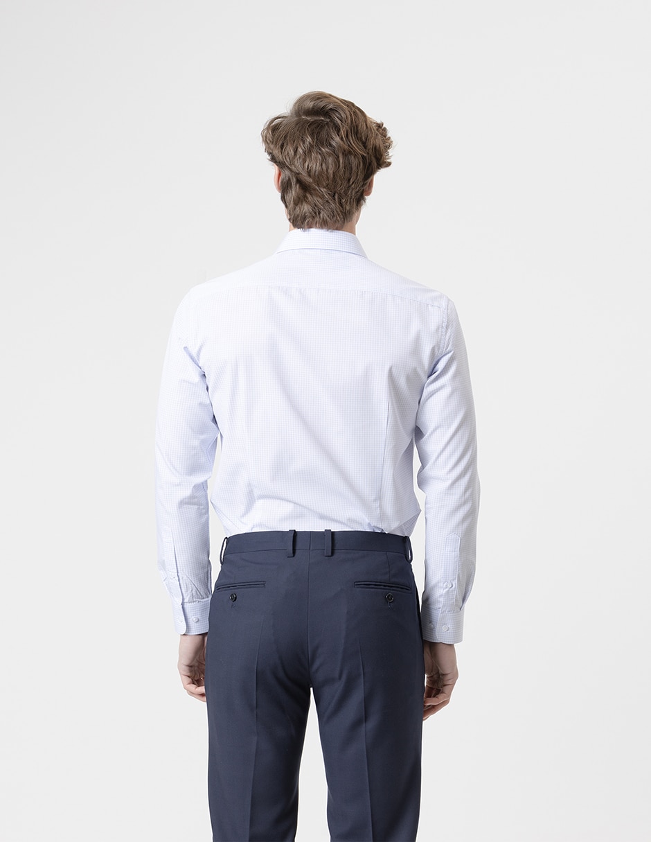 Camisa de vestir de algodón manga larga para hombre 2