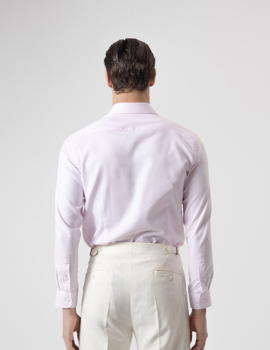 Camisa de vestir de algodón manga larga para hombre 5