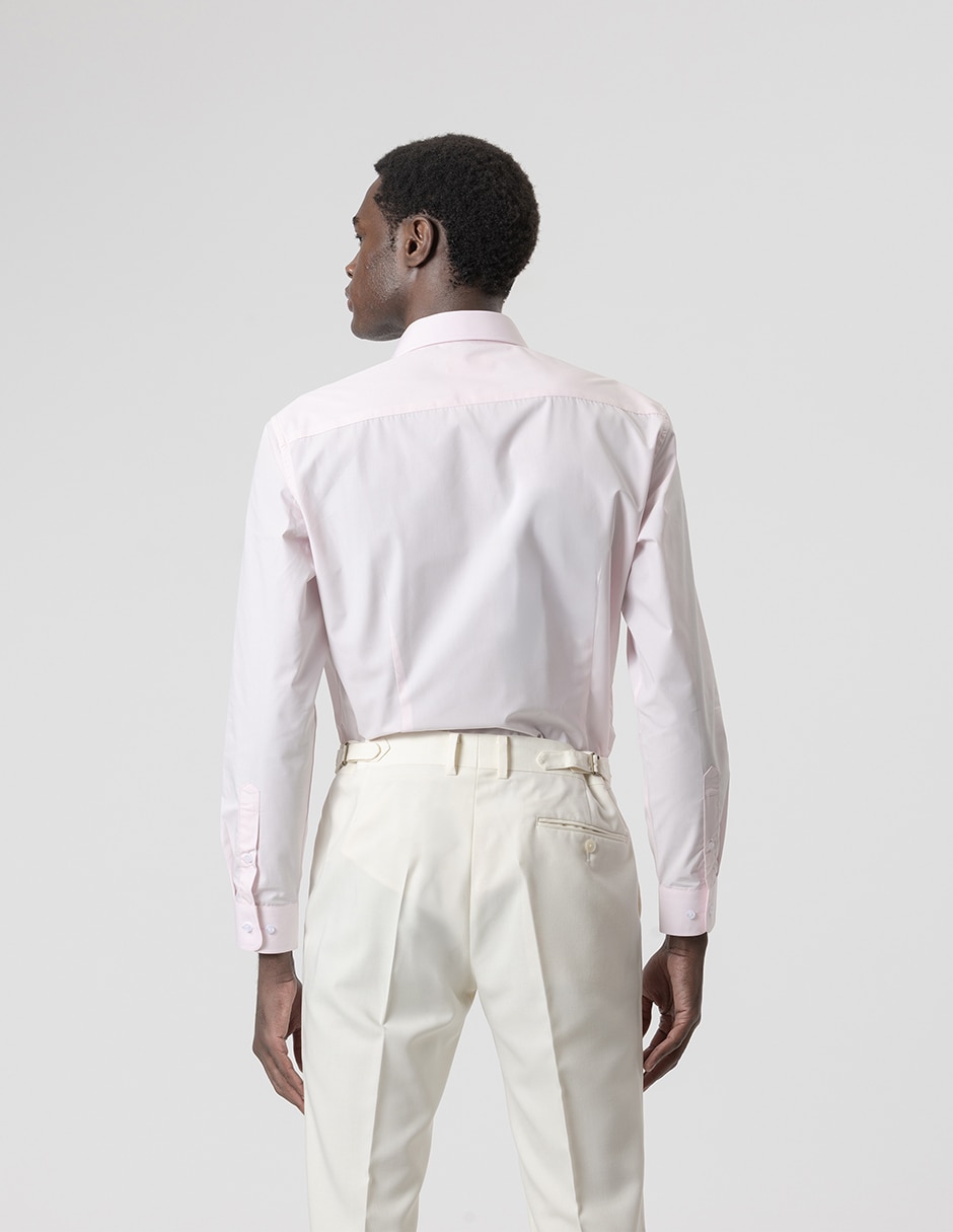 Camisa formal de algodón manga larga para hombre 5