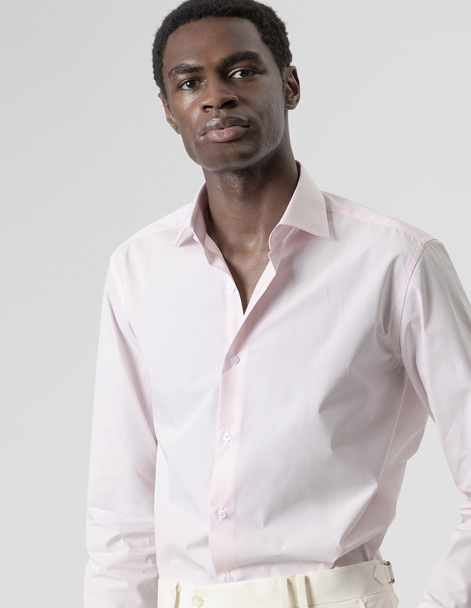 Camisa formal de algodón manga larga para hombre 6