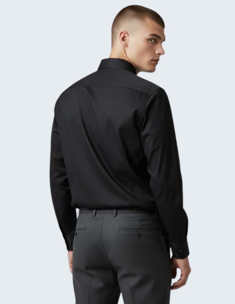 Camisa de vestir Ted Baker de algodón manga larga para hombre