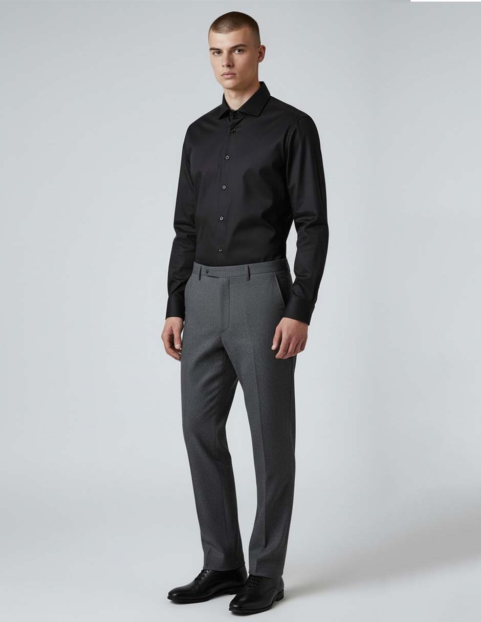 Camisa de vestir Ted Baker de algodón manga larga para hombre
